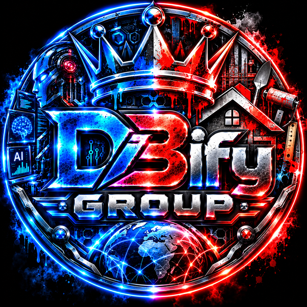 Futurystyczny herb DBify Group